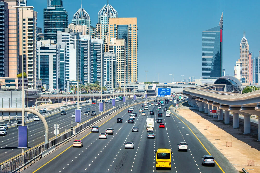 traffic in dubai marina