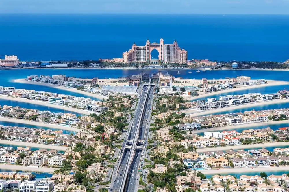 palm jumeirah areas